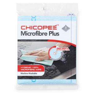 Krpa od mikrovlakana 34×40 cm 5 kom / pakiranje MICROFIBER PLUS CLOTH Chicopee plava (74721)