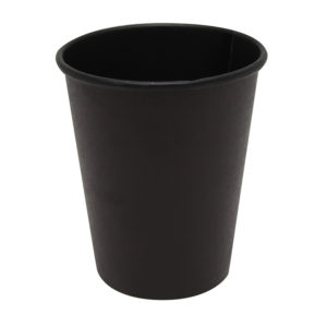 Čaša papirnata 250 ml d=80 mm 1-slojna Total Black (50 kom/pak)