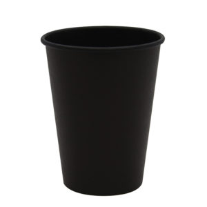 Čaša papirnata 300 ml d=90 mm 1-slojna Total Black (50 kom/pak)