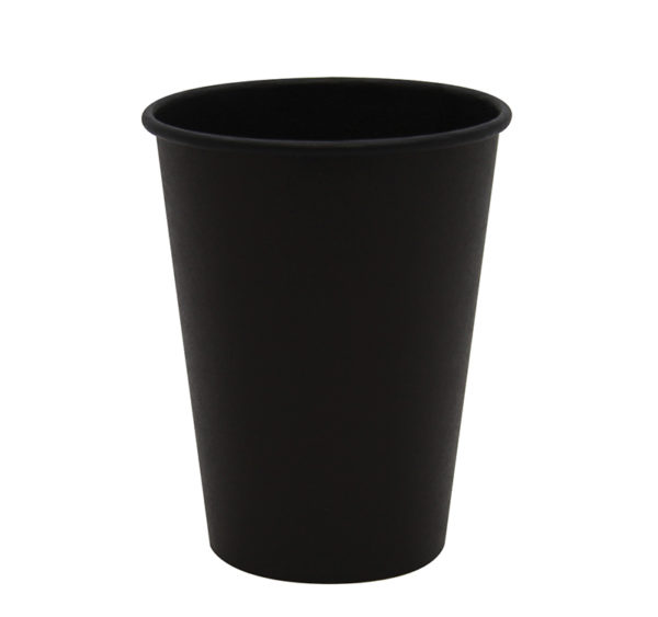 Čaša papirnata 300 ml d=90 mm 1-slojna Total Black (50 kom/pak)
