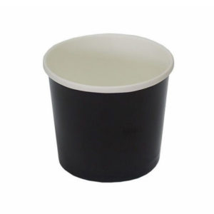 Papirnata posuda za juhu 500 ml d=98 mm h=99 mm crna (50 kom/pak)