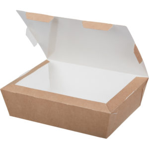 Papirnata posuda Lunch2Go 1000 ml 190x150x50 mm kraft (80 kom/pak)