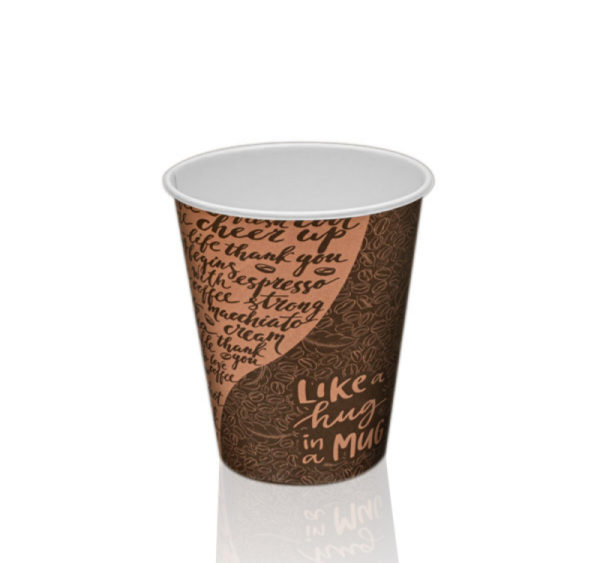 Čaša papirnata 250 ml d=80 mm 1-slojna Coffee (50 kom/pak)