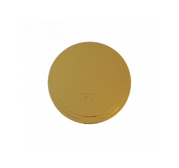 Podmetač krug za torte karton d=240 mm zlato/bijeli biser (10 kom/pak)