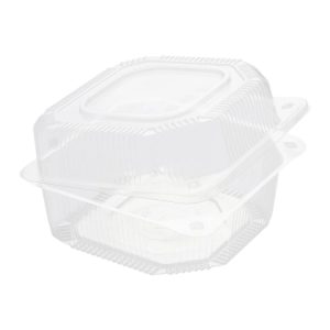 Posuda sa poklopcem PET 125x125x80 mm [50 kom/pak]