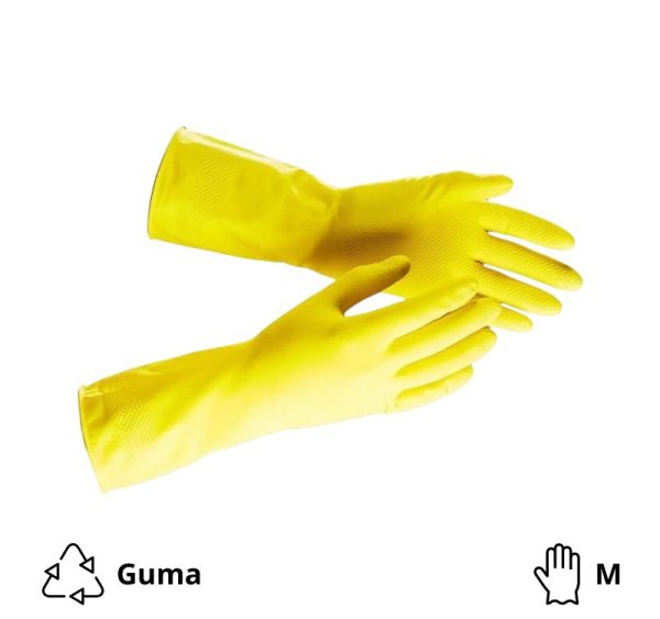 Gumene rukavice s pamukom M