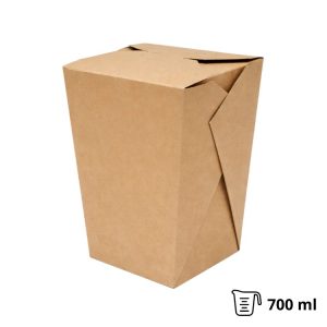 Papirnata posuda za WOK 700 ml kraft [50 kom/pak]