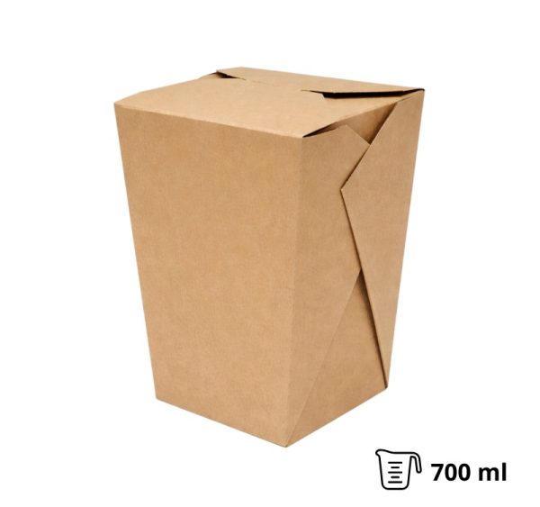 Papirnata posuda za WOK 700 ml kraft [50 kom/pak]
