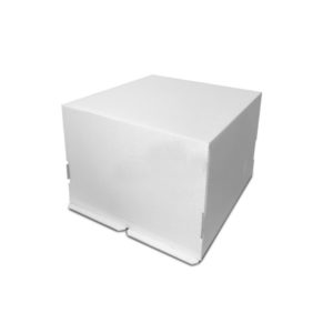 Kutija za tortu (dno) 420x420x290 mm bijela valovit karton (25 kom/pak)