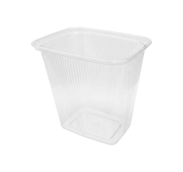 Posuda PP 500 ml 108x82x104 mm prozirna, bez poklopca [50 kom/pak]