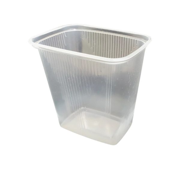 Posuda PP 500 ml 108x82x104 mm prozirna, bez poklopca [50 kom/pak]