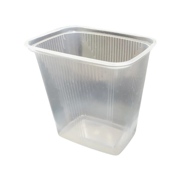 Posuda PP 500 ml 108x82x104 mm prozirna, bez poklopca [50 kom/pak]