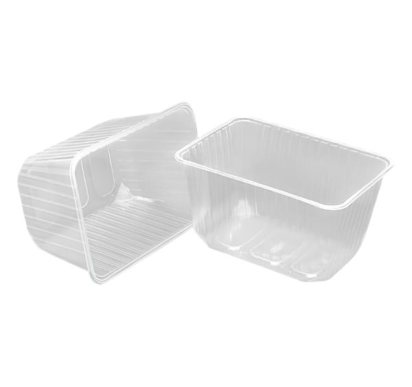 Posuda РР 1500 ml 186x132x98mm prozirna, bez poklopca [100 kom/pak]