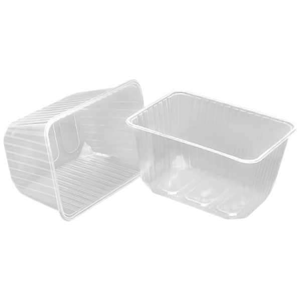 Posuda РР 1500 ml 186x132x98mm prozirna, bez poklopca [100 kom/pak]