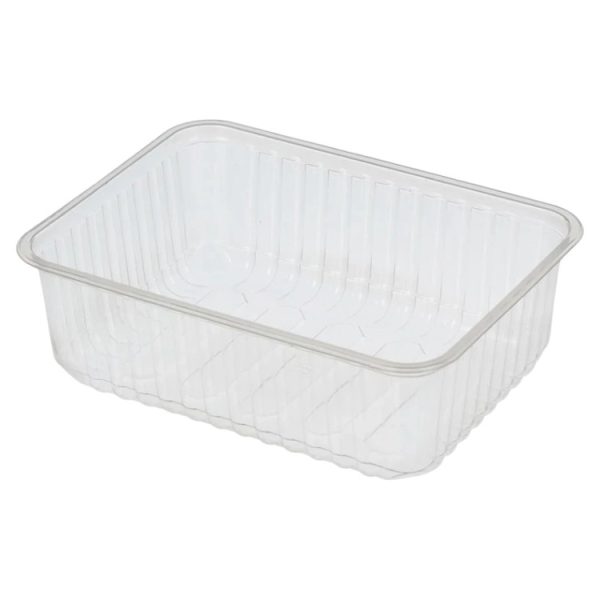 Posuda PP 1000 ml 179x132x51 mm prozirna, bez poklopca [50 kom/pak]