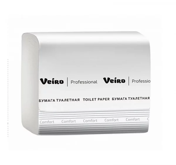 Toaletni papir 2 sl u listovima bijeli 252  l/pak Veiro Professional Comfort (ТV201) (30 kom/pak)