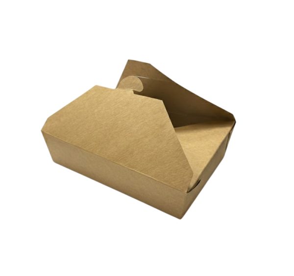 Papirnata posuda Menu Box 1500 ml 194x140x48 mm, kraft 50 kom