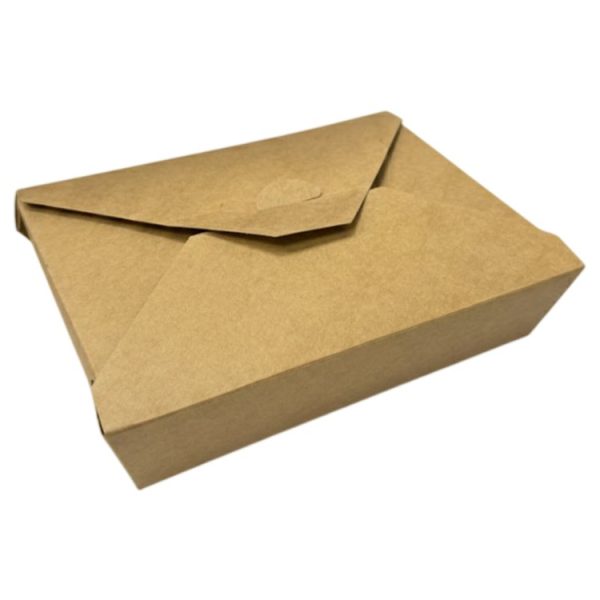 Papirnata posuda Menu Box 1500 ml 194x140x48 mm, kraft 50 kom