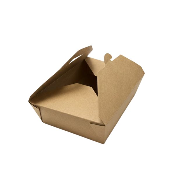 Papirnata posuda Menu Box 1500 ml 194x140x48 mm, kraft 50 kom