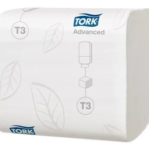 Toaletni papir 2-sli u listićima bijeli Tork T3 Advance 242 l/pack (114271) (36 kom/pak)