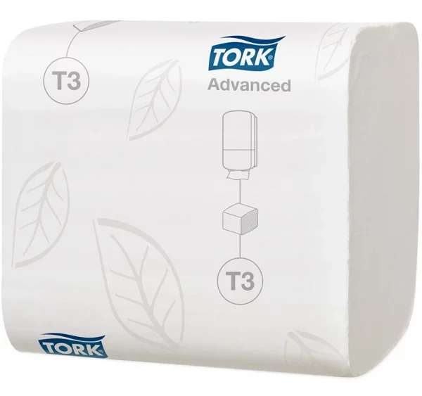 Toaletni papir 2-sli u listićima bijeli Tork T3 Advance 242 l/pack (114271)