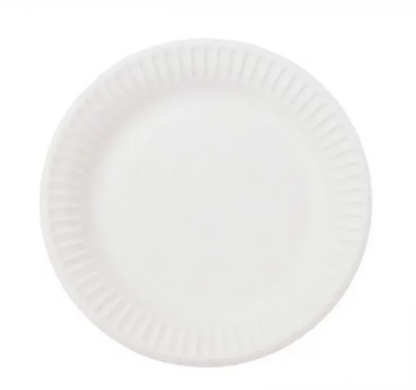 Papirnati tanjur d=230 mm Snack Plate bijeli glaziran (100 kom/pak)