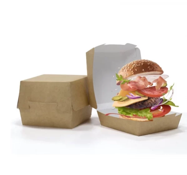Burger embalaža 120х120х70 mm kraft Saami (140 kom/pak)