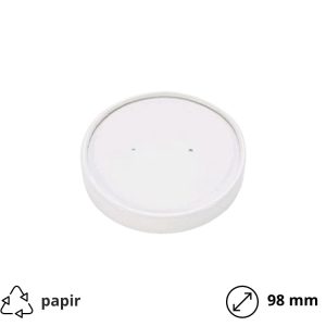 Papirnati poklopac d=98 mm bijeli 60 kom