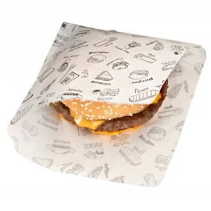 Vrećica za hamburger 150×170 mm Complement Black (100 kom/pak)