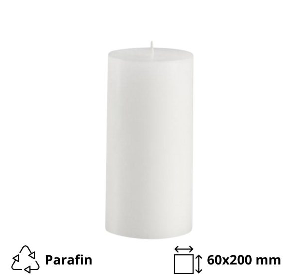 Svijeća 60×200 mm bijeli