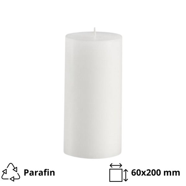 Svijeća 60×200 mm bijeli