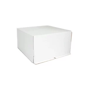 Kutija za tortu bez prozora 300x300x250 mm, do 5 kg, bijela (50 kom/pak)