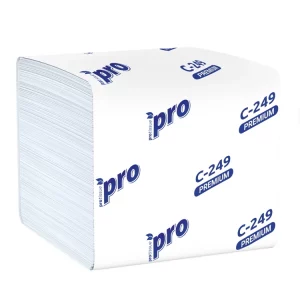 Toaletni papir 2 sl u listovima bijeli PROtissue Premium 250 l/pak (40 kom/pak)