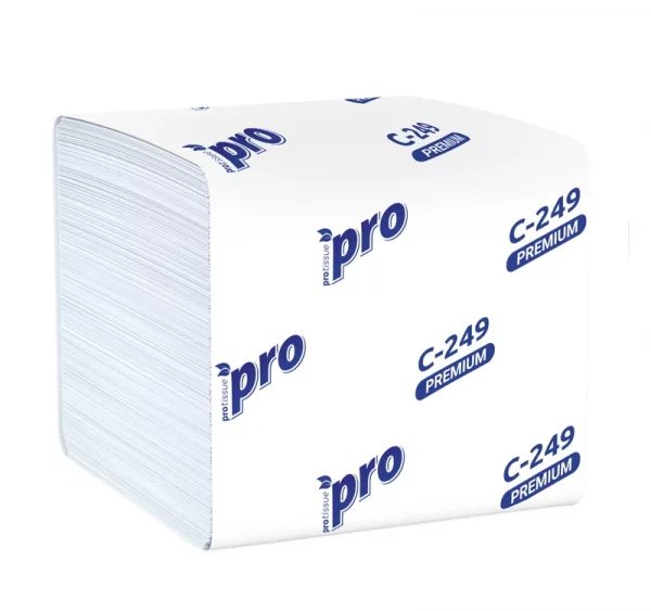Toaletni papir 2 sl u listovima bijeli PROtissue Premium 250 l/pak