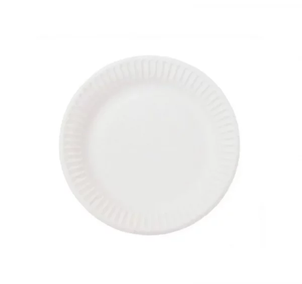 Papirnati tanjur d=165 mm Snack Plate bijeli glaziran (100 kom/pak)
