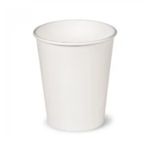 Čaša papirnata 250 ml d=80 mm 1-slojna bijela TURTLE (50 kom/pak)