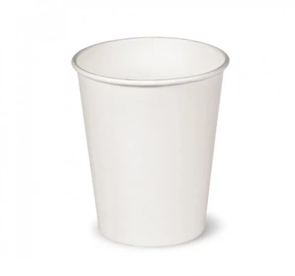 Čaša papirnata 250 ml d=80 mm 1-slojna bijela SUP (50 kom/pak)