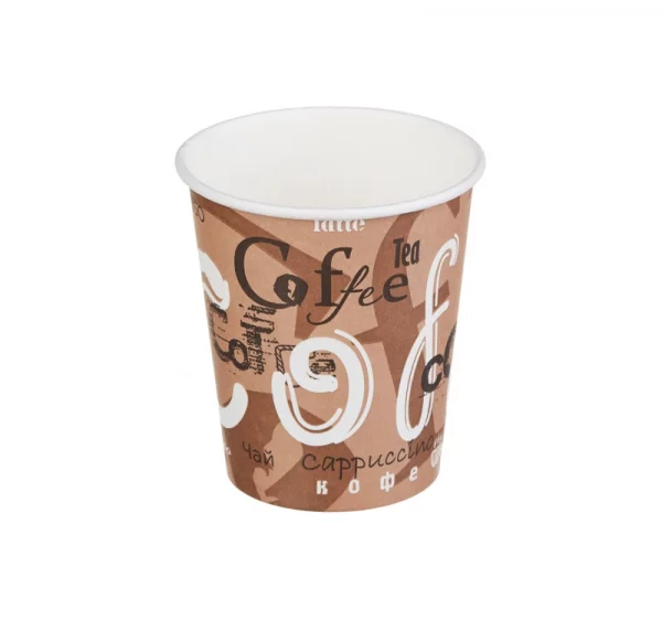 Čaša papirnata 250 ml d=80 mm 1-slojna Coffee (50 kom/pak)