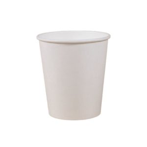 Čaša papirnata 250 (280) ml d=80 mm 1-slojna bijela SUP (100 kom/pak)