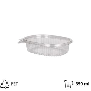 Posuda za poklopcem PET 350 ml 157×130х41 mm prozirna [45 kom/pak]