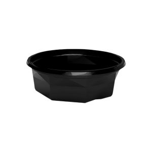 Posuda PET 200 ml d=116 mm h=38 mm crna, bez poklopca [100 kom/pak]