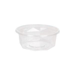 Posuda PET 250 ml d=116 mm h=45 mm prozirna, bez poklopca [100 kom/pak]