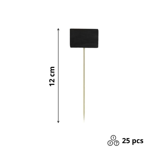 Drvena pikalica 12cm Tabla crna 25 kom/pak