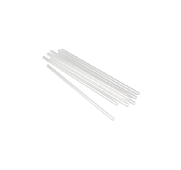 Slamke plastične l=240 mm d=8 mm prozirna 250 kom/pak