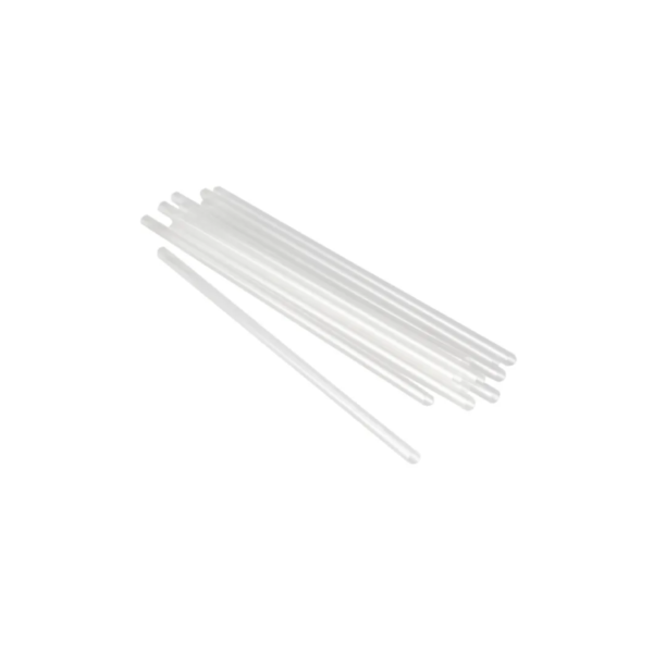 Slamke plastične l=240 mm d=8 mm prozirna 250 kom/pak