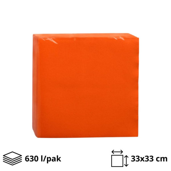 Papirnate salvete 2 sl 33×33 cm narančasta 630 l/pak