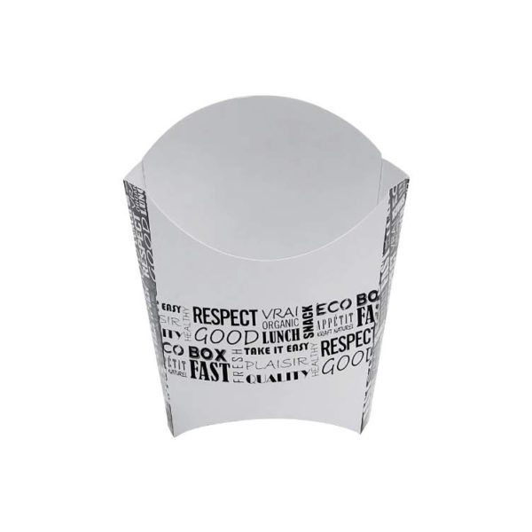 Kutija za pomfrit 130x80x135mm, Black&White [9 kom/pak]
