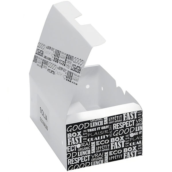 Papirnata posuda  114x73x45mm, Black&White (100 kom/pak)