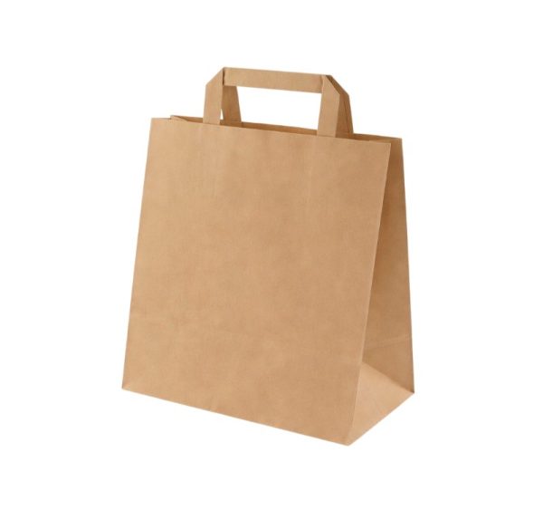 Papirnata vrećica sa ravnom ručkom 260x170x250 mm kraft 250 kom