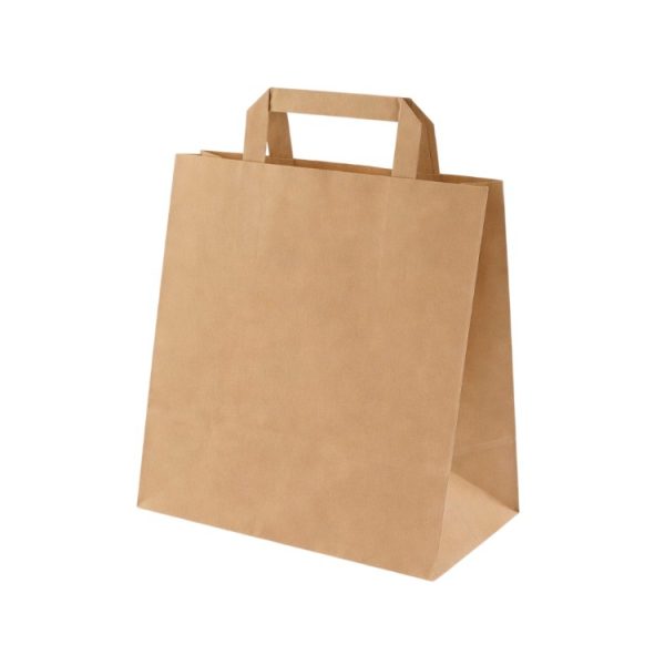 Papirnata vrećica sa ravnom ručkom 260x170x250 mm kraft 250 kom